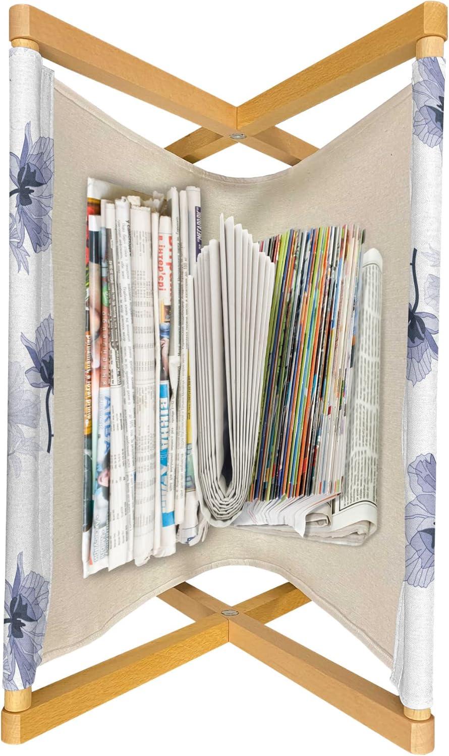 imageAmbesonne Hearts Magazine and Book Holder Valentines Day Themed Ornate Romantic Pink Circles and Shapes on Dark Background Floor Rack Decor for Interior of Home amp Office 22 x 19 Pink BrownPurple Grey White