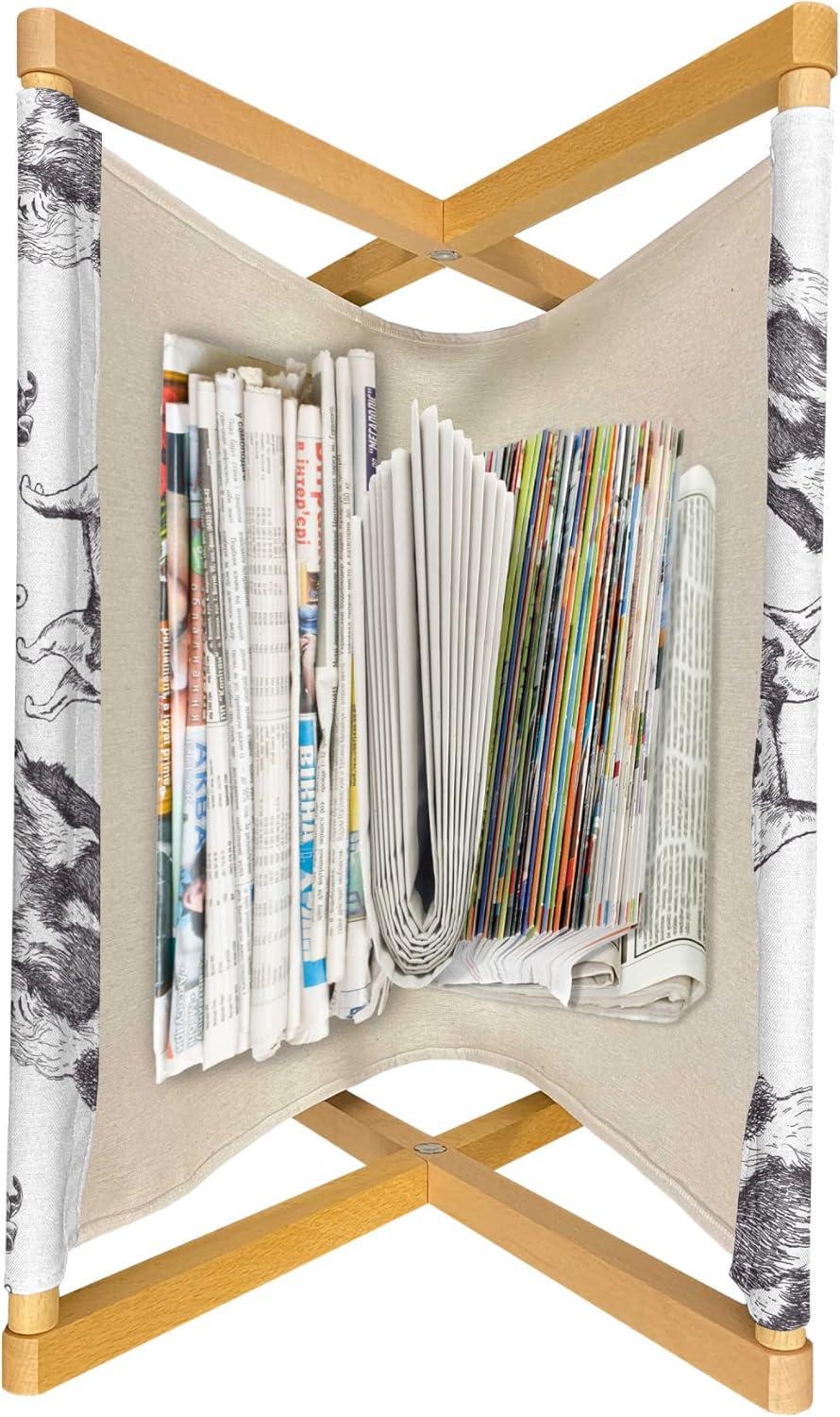 imageAmbesonne Romantic Magazine and Book Holder Love Theme Unicorns in Hearts for Valentines Day Decorative Floor Rack Organizer for Living Room 22x19 Pale Pink Pastel Yellow Pale MauveDark Purple Grey White