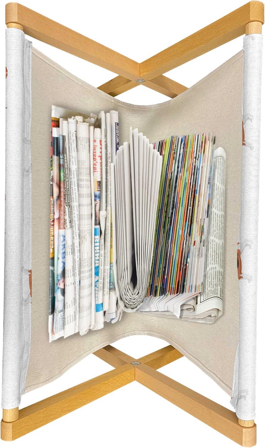 imageAmbesonne Romantic Magazine and Book Holder Love Theme Unicorns in Hearts for Valentines Day Decorative Floor Rack Organizer for Living Room 22x19 Pale Pink Pastel Yellow Pale MauveBrown Pale Vermilion