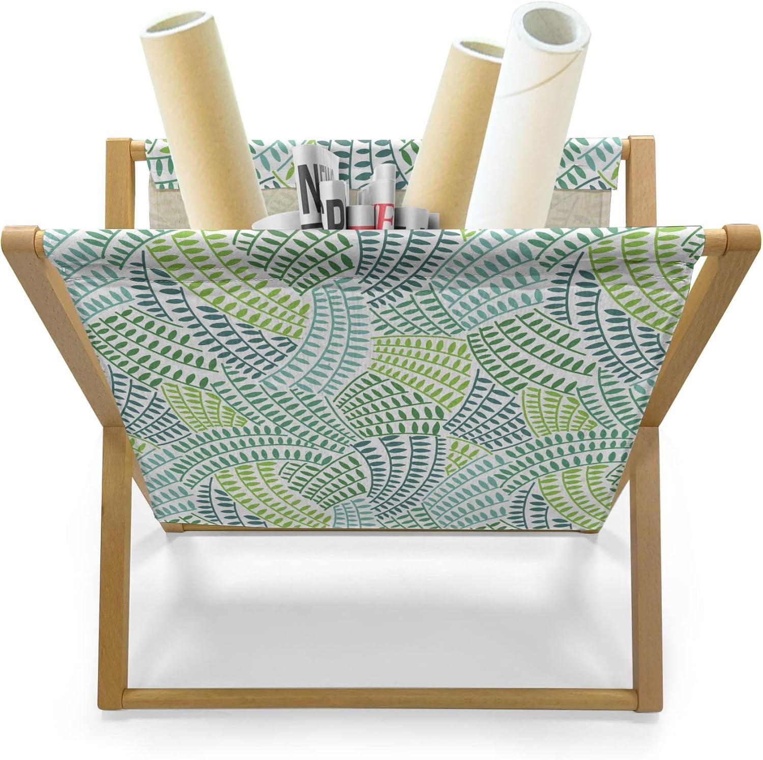 imageAmbesonne Romantic Magazine and Book Holder True Love Lettering with Heart Shapes Doodle Valentines Day Theme Decorative Floor Rack Organizer for Living Room 22x19 Pale Pink Black and WhiteLime Green Pale Blue
