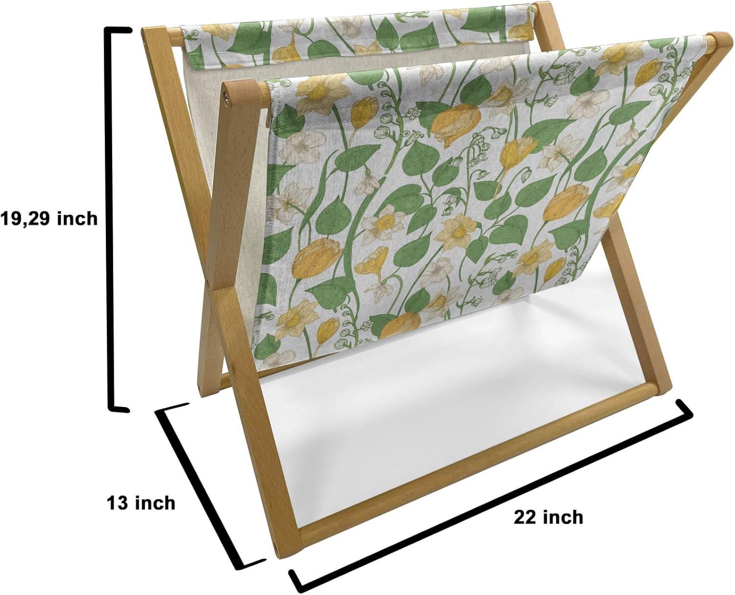 imageAmbesonne Romantic Magazine and Book Holder True Love Lettering with Heart Shapes Doodle Valentines Day Theme Decorative Floor Rack Organizer for Living Room 22x19 Pale Pink Black and WhiteFern Green Pale Orange
