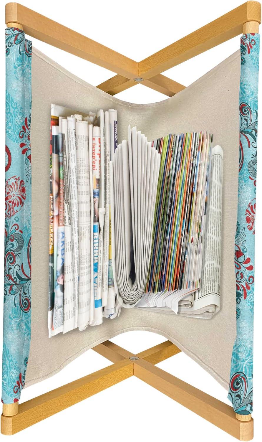 imageAmbesonne Teal Magazine and Book Holder Crystal Hearts and Gemstone Valentines Day Celebrating Romantic Print Floor Rack Decor for Interior of Home amp Office 22 x 19 Red Fuchsia TealSky Blue Red