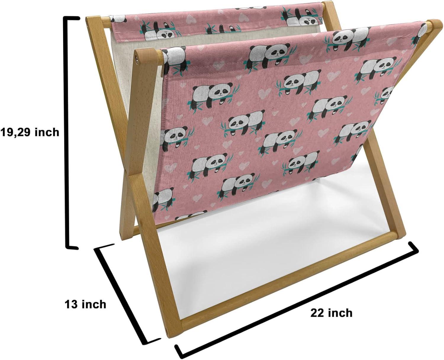 imageAmbesonne Teal Magazine and Book Holder Crystal Hearts and Gemstone Valentines Day Celebrating Romantic Print Floor Rack Decor for Interior of Home amp Office 22 x 19 Red Fuchsia TealPink Dark Seafoam