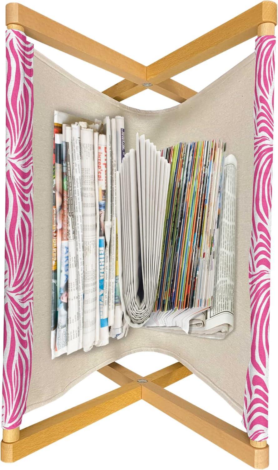 imageAmbesonne Teal Magazine and Book Holder Crystal Hearts and Gemstone Valentines Day Celebrating Romantic Print Floor Rack Decor for Interior of Home amp Office 22 x 19 Red Fuchsia TealPink Black