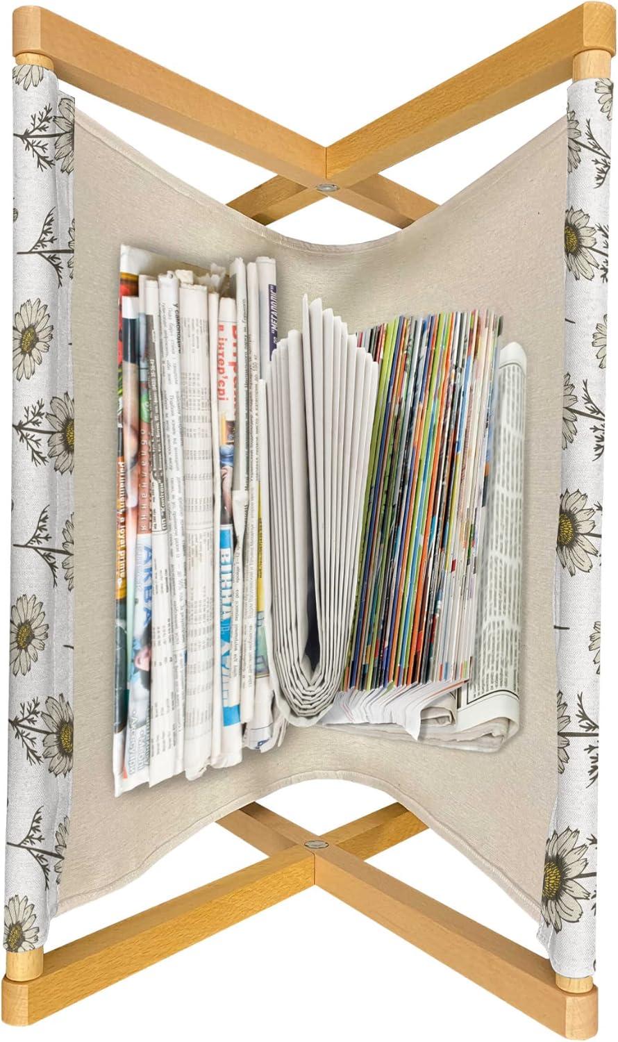 imageAmbesonne Valentines Day Magazine and Book Holder Classic Romantic Rose Flowers Branches Bouquet on Plain Backdrop Decorative Floor Rack Organizer for Living Room 22x19 White Ruby and GreenWhite Beige Fawn