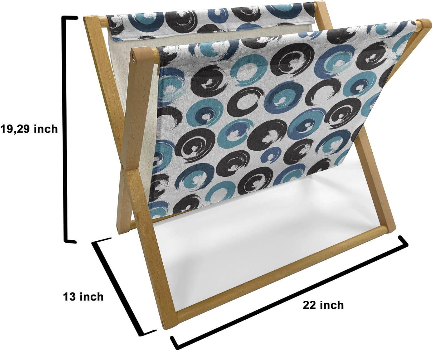 imageAmbesonne Valentines Day Magazine and Book Holder Classic Romantic Rose Flowers Branches Bouquet on Plain Backdrop Decorative Floor Rack Organizer for Living Room 22x19 White Ruby and GreenBlue Black White