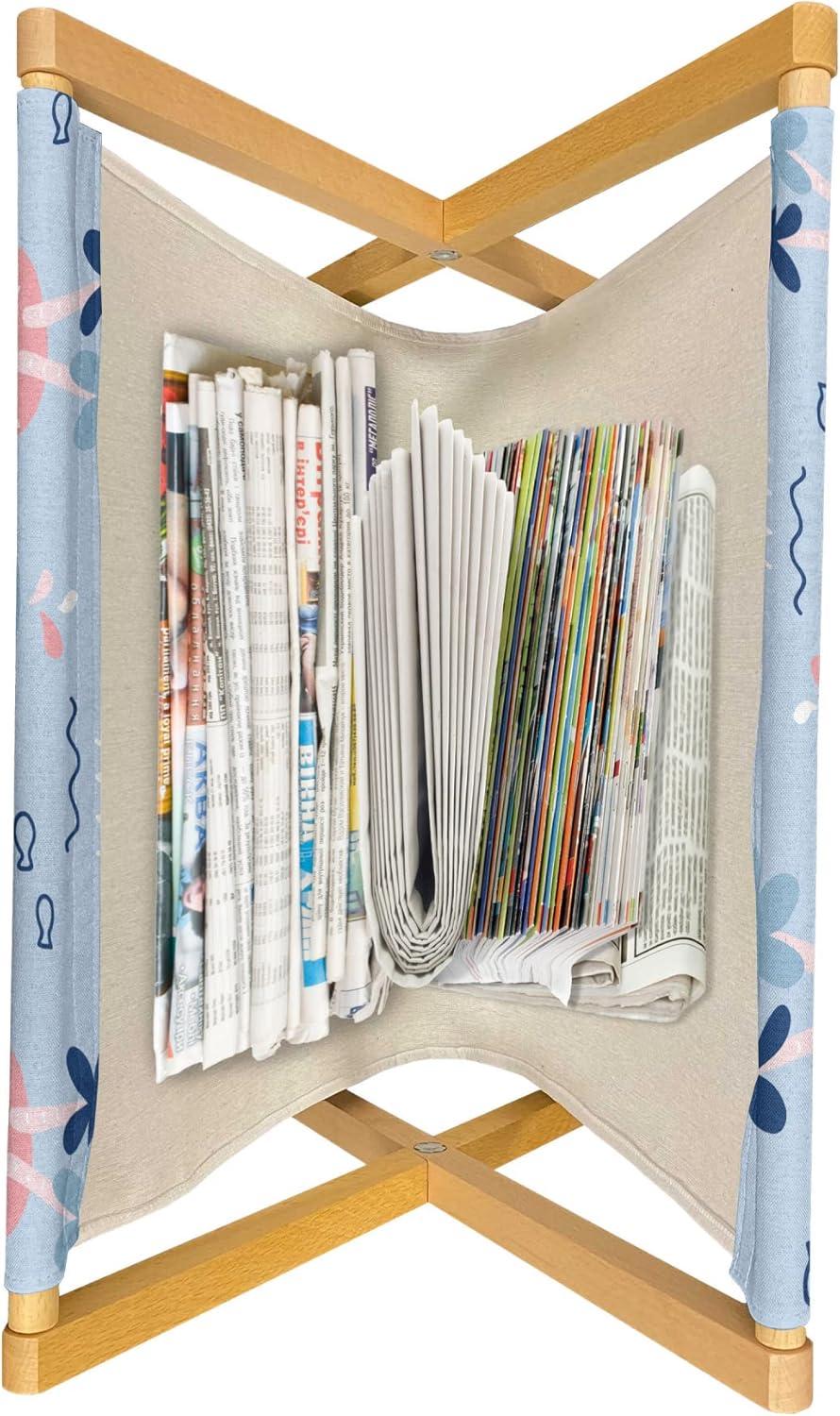 imageAmbesonne Valentines Day Magazine and Book Holder Dandelions in The Form of Hearts on a Plain Background Print Decorative Floor Rack Organizer for Living Room 22x19 Dark Coral PinkCoral and Ceil Blue