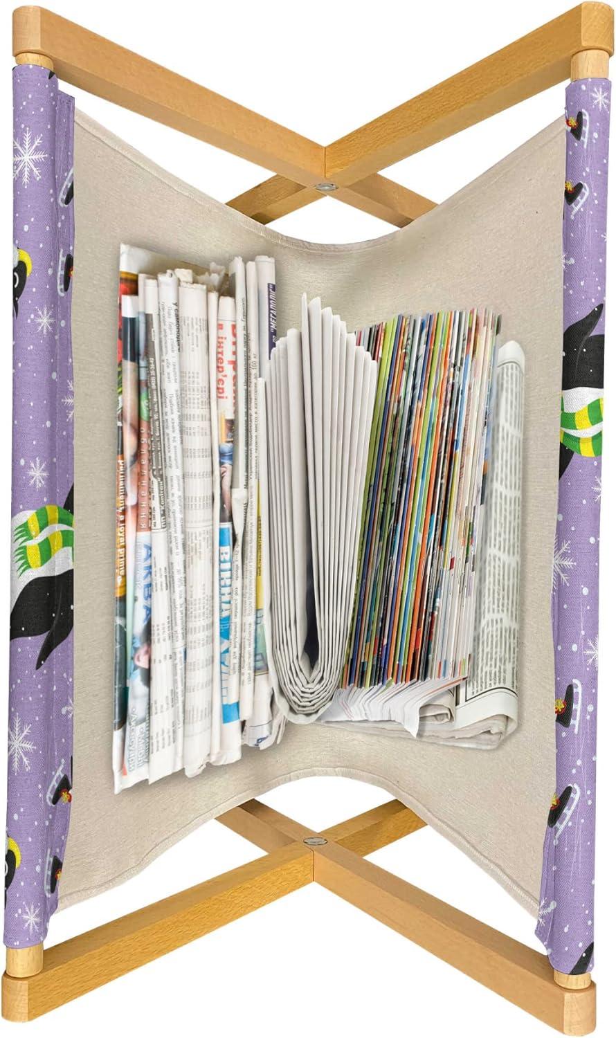 imageAmbesonne Valentines Day Magazine and Book Holder Dandelions in The Form of Hearts on a Plain Background Print Decorative Floor Rack Organizer for Living Room 22x19 Dark Coral PinkLavender and Multicolor