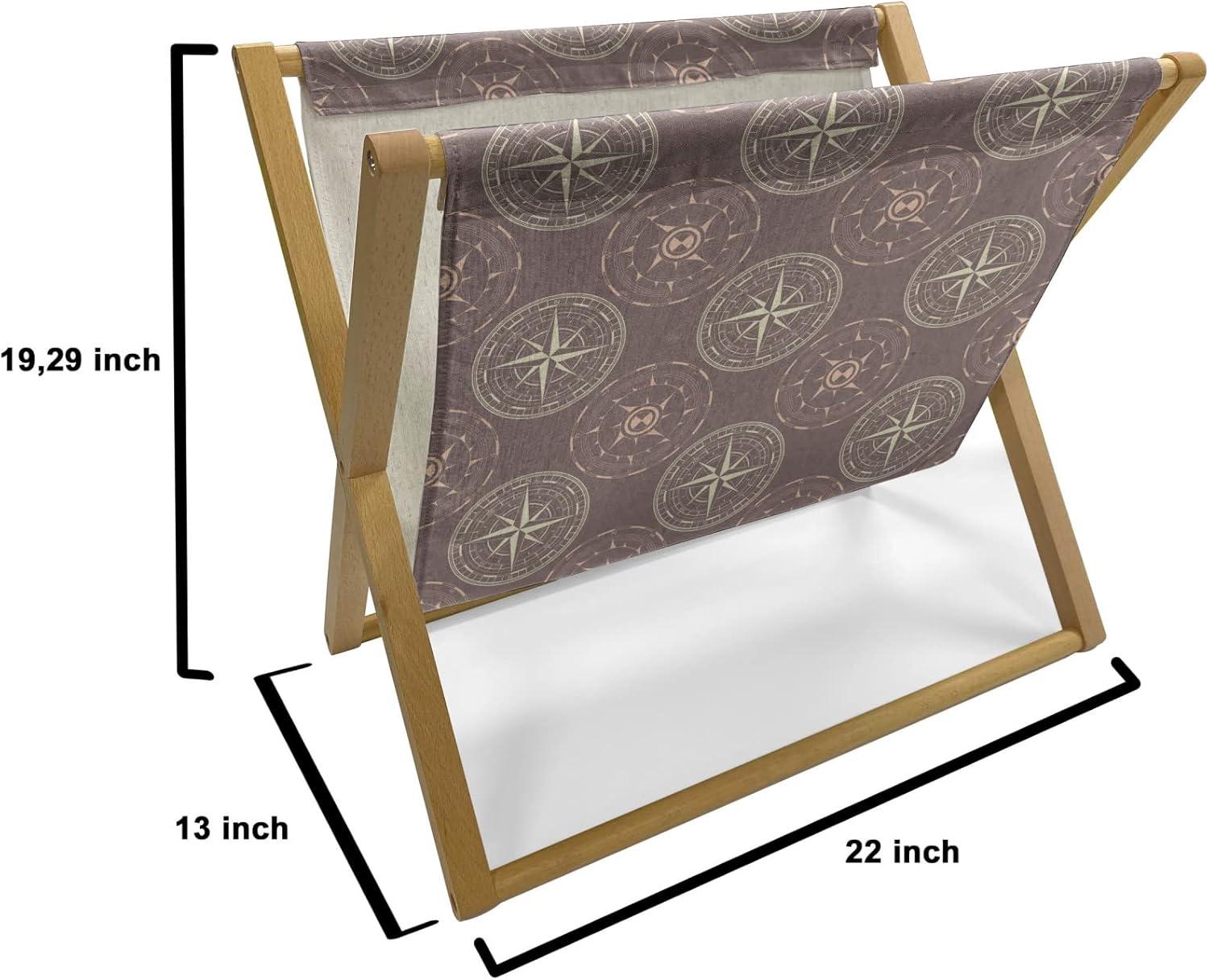 imageAmbesonne Valentines Day Magazine and Book Holder Dandelions in The Form of Hearts on a Plain Background Print Decorative Floor Rack Organizer for Living Room 22x19 Dark Coral PinkMauve Taupe and Peach