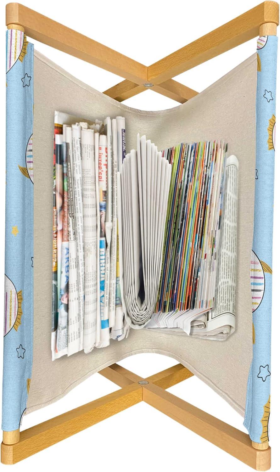 imageAmbesonne Valentines Day Magazine and Book Holder Dandelions in The Form of Hearts on a Plain Background Print Decorative Floor Rack Organizer for Living Room 22x19 Dark Coral PinkSky Blue and Pale Coffee