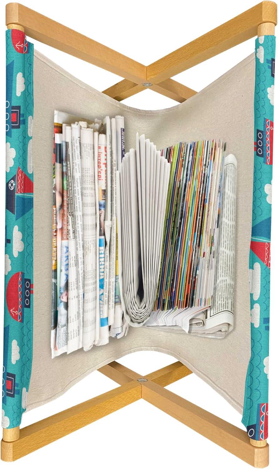 imageAmbesonne Valentines Day Magazine and Book Holder Dandelions in The Form of Hearts on a Plain Background Print Decorative Floor Rack Organizer for Living Room 22x19 Dark Coral PinkTurquoise Vermilion Blue