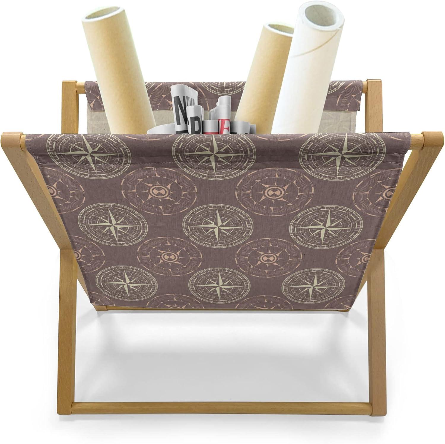 imageAmbesonne Valentines Day Magazine and Book Holder Dandelions in The Form of Hearts on a Plain Background Print Decorative Floor Rack Organizer for Living Room 22x19 Dark Coral PinkMauve Taupe and Peach
