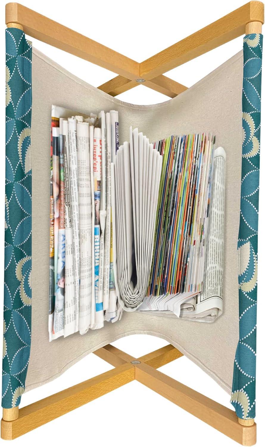 imageAmbesonne Valentines Day Magazine and Book Holder Dandelions in The Form of Hearts on a Plain Background Print Decorative Floor Rack Organizer for Living Room 22x19 Dark Coral PinkPetrol Blue Cream