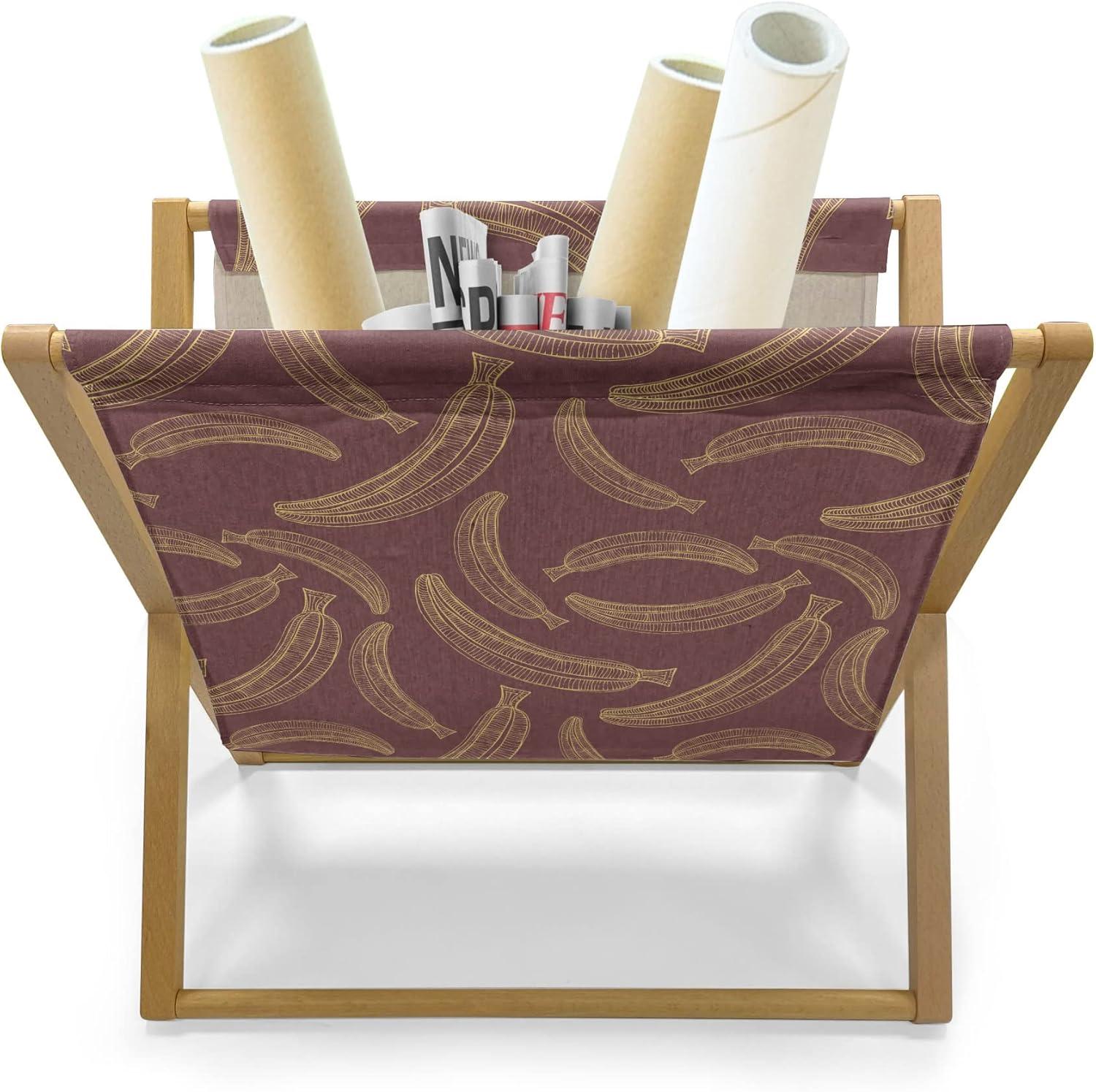 imageAmbesonne Valentines Day Magazine and Book Holder Doodle Style Romantic Hearts in and Around Jars Love Themed Floor Rack Decor for Interior of Home amp Office 22 x 19 Rose Dark Taupe and WhitePale Maroon and Mustard