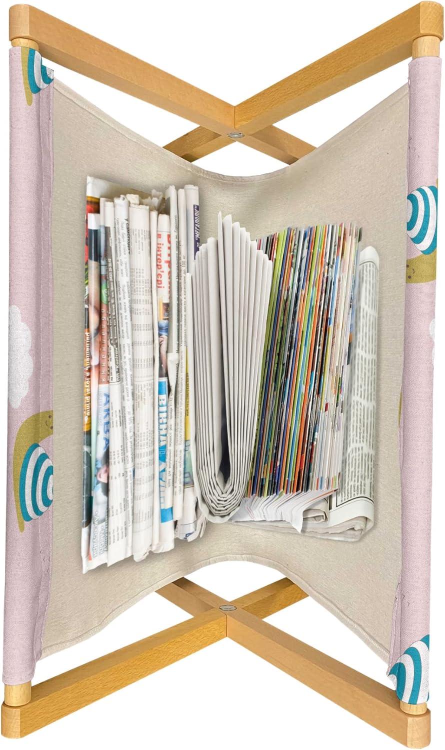 imageAmbesonne Valentines Day Magazine and Book Holder Doodle Style Romantic Hearts in and Around Jars Love Themed Floor Rack Decor for Interior of Home amp Office 22 x 19 Rose Dark Taupe and WhiteRose Sea Blue and Fawn