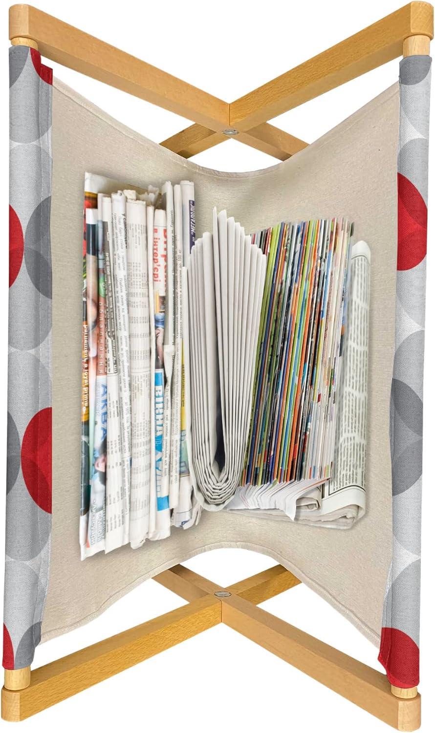 imageAmbesonne Valentines Day Magazine and Book Holder Doodle Style Romantic Hearts in and Around Jars Love Themed Floor Rack Decor for Interior of Home amp Office 22 x 19 Rose Dark Taupe and WhitePale Grey Red