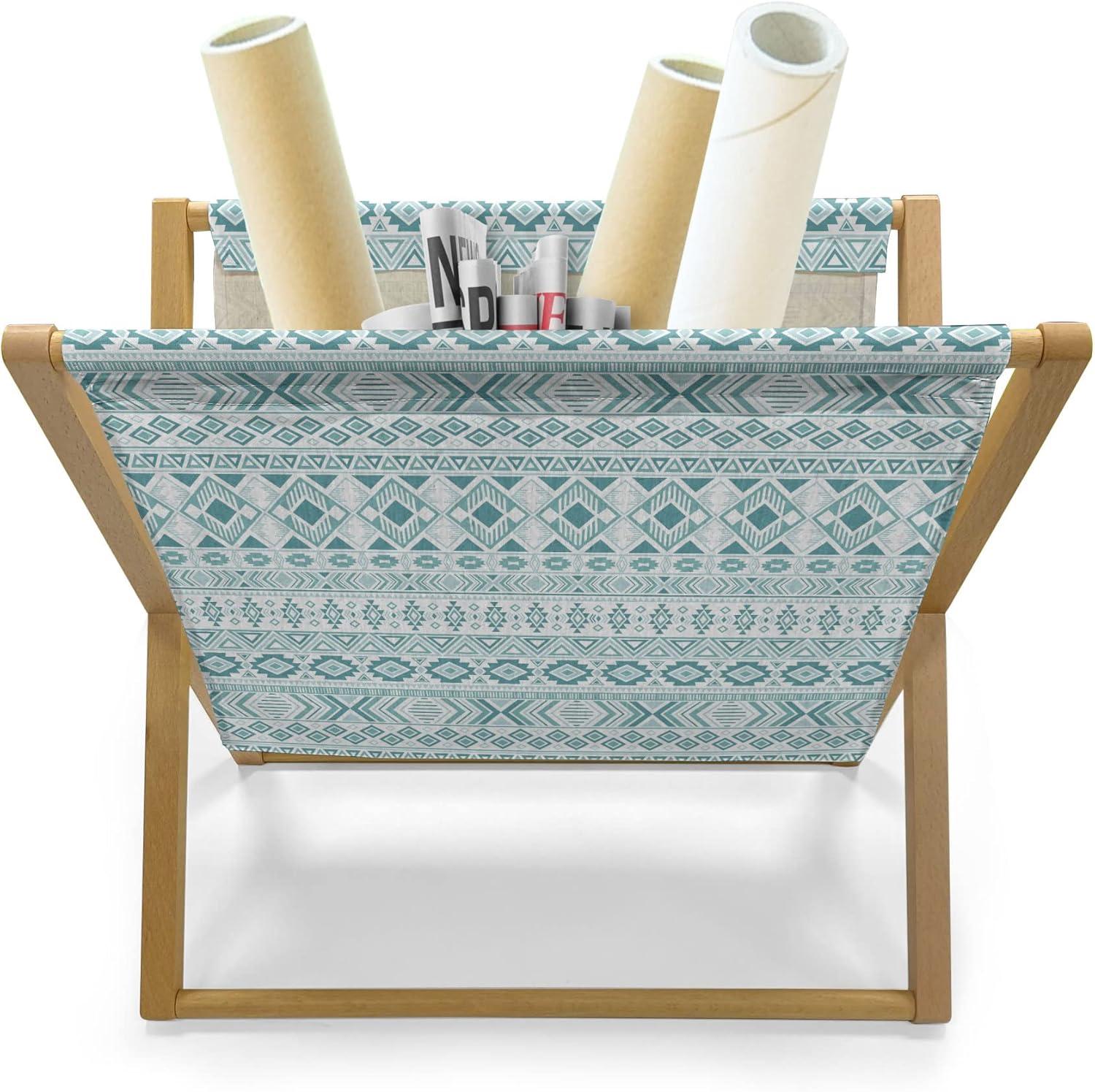 imageAmbesonne Valentines Day Magazine and Book Holder Doodle Style Romantic Hearts in and Around Jars Love Themed Floor Rack Decor for Interior of Home amp Office 22 x 19 Rose Dark Taupe and WhiteCadet Blue Seafoam and White