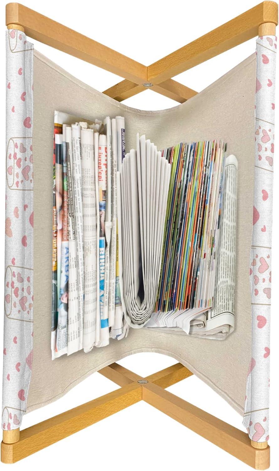 imageAmbesonne Valentines Day Magazine and Book Holder Doodle Style Romantic Hearts in and Around Jars Love Themed Floor Rack Decor for Interior of Home amp Office 22 x 19 Rose Dark Taupe and WhiteRose Dark Taupe and White