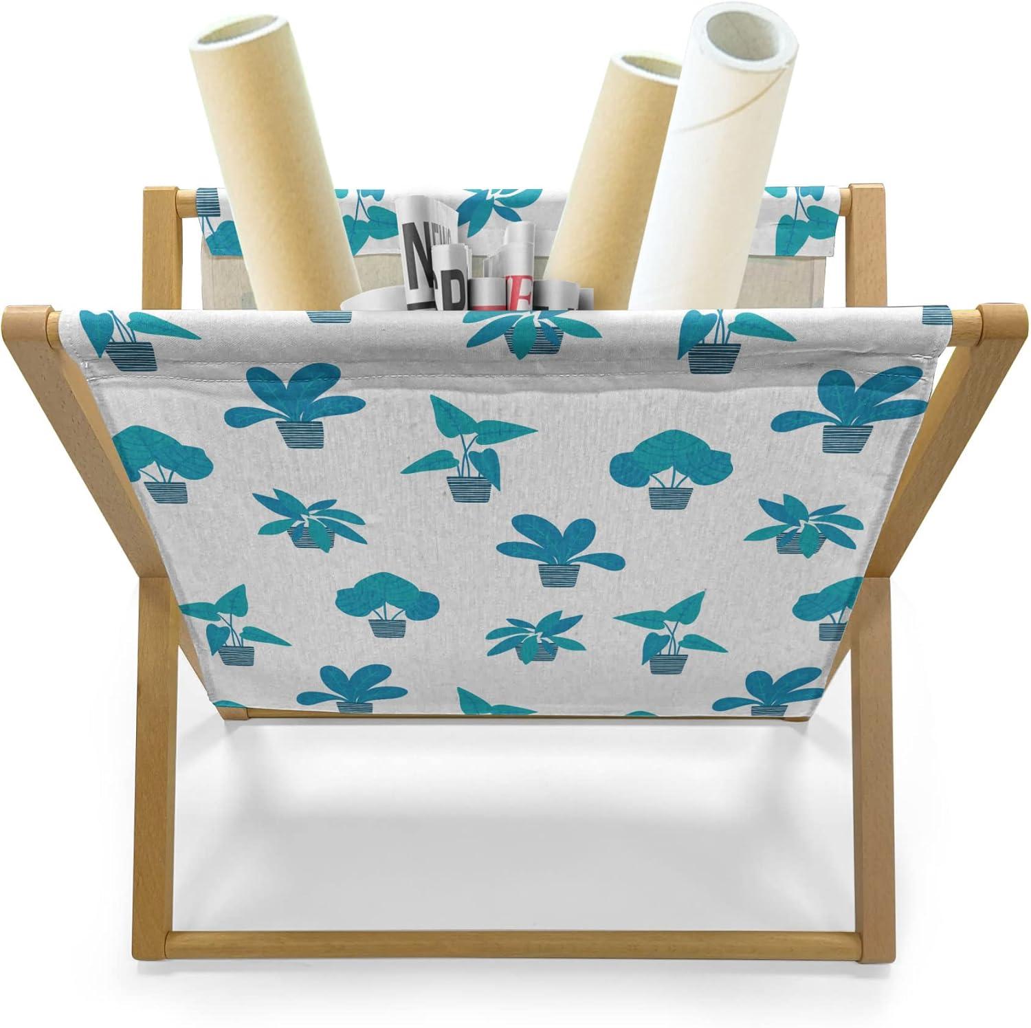 imageAmbesonne Valentines Day Magazine and Book Holder Doodle Style Romantic Hearts in and Around Jars Love Themed Floor Rack Decor for Interior of Home amp Office 22 x 19 Rose Dark Taupe and WhiteSea Blue and Dark Turquoise