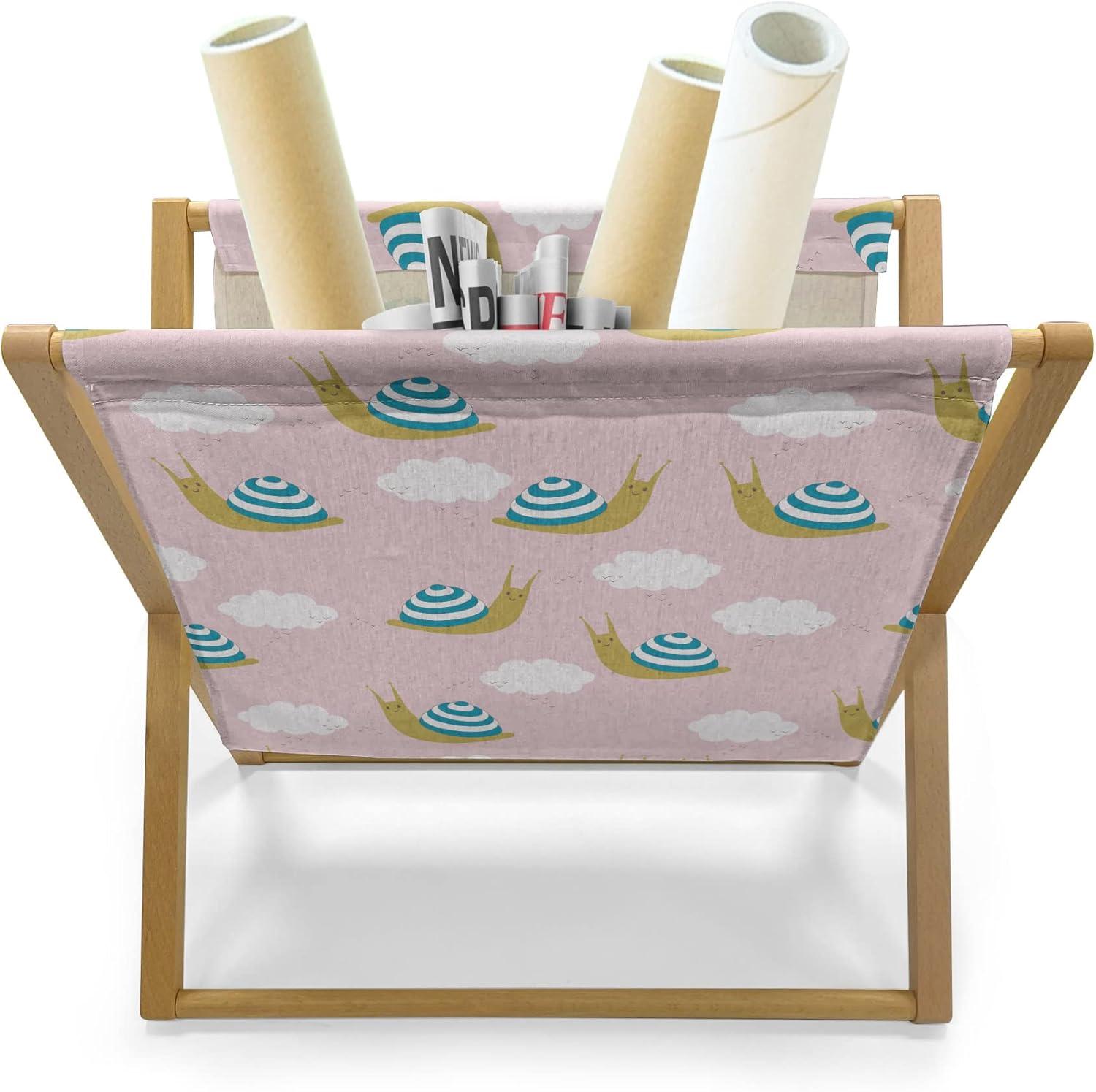 imageAmbesonne Valentines Day Magazine and Book Holder Doodle Style Romantic Hearts in and Around Jars Love Themed Floor Rack Decor for Interior of Home amp Office 22 x 19 Rose Dark Taupe and WhiteRose Sea Blue and Fawn
