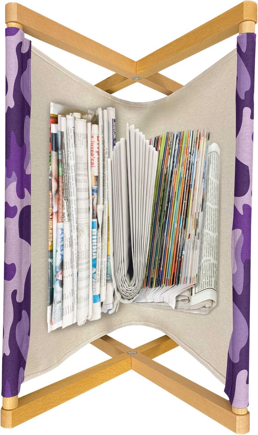 imageAmbesonne Valentines Day Magazine and Book Holder Heart Shapes Shabby Romantic Day Theme Love in Gradient Warm Tones Decorative Floor Rack Organizer for Living Room 22x19 Dark Coral and PinkDark Purple and Violet