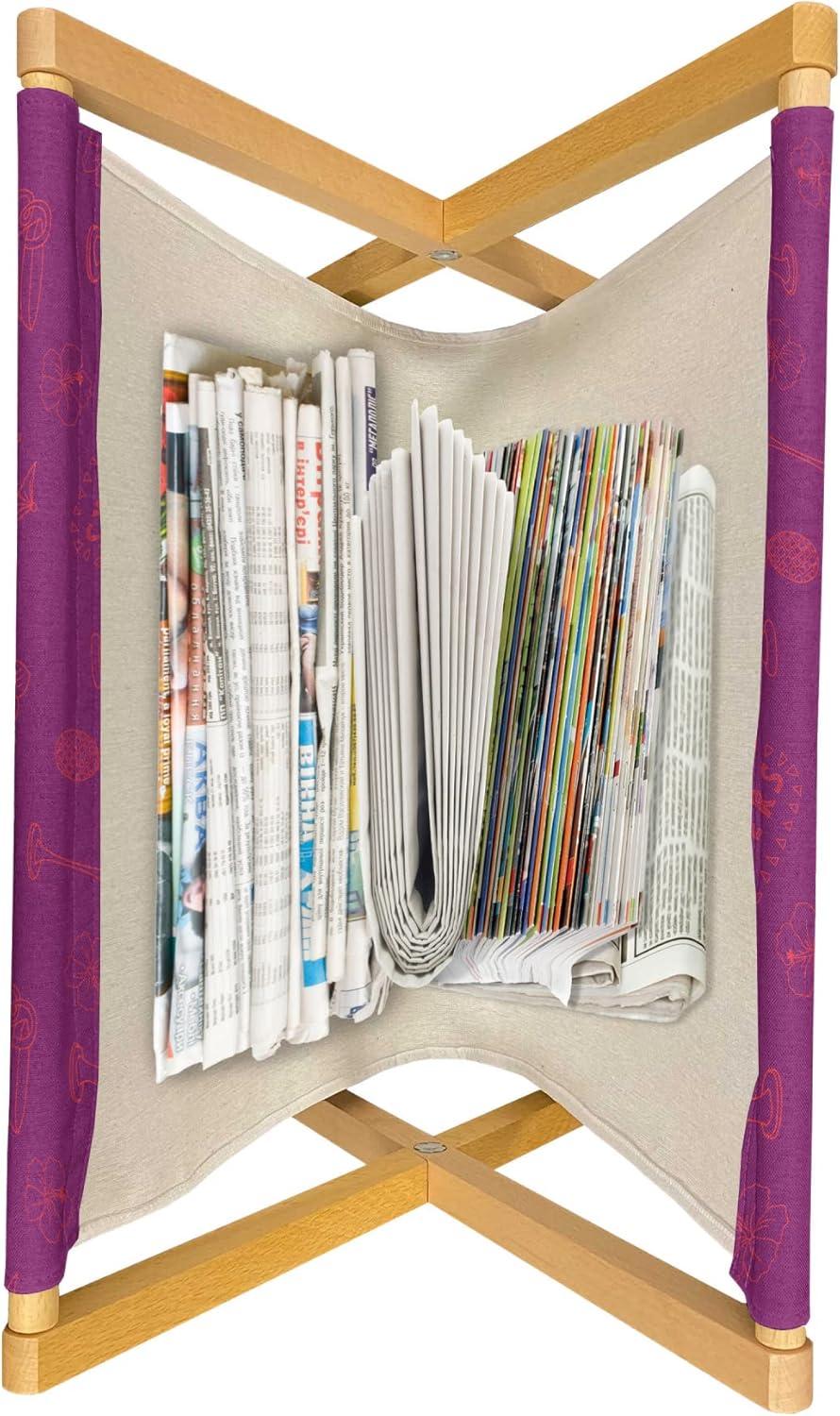imageAmbesonne Valentines Day Magazine and Book Holder Heart Shapes Shabby Romantic Day Theme Love in Gradient Warm Tones Decorative Floor Rack Organizer for Living Room 22x19 Dark Coral and PinkPurple Magenta