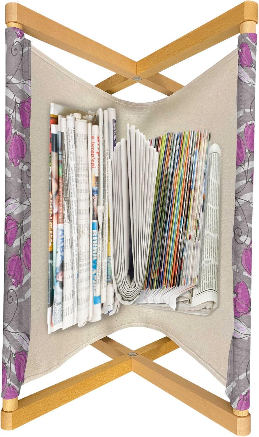 imageAmbesonne Valentines Day Magazine and Book Holder Heart Shapes Shabby Romantic Day Theme Love in Gradient Warm Tones Decorative Floor Rack Organizer for Living Room 22x19 Dark Coral and PinkFuchsia Taupe Grey