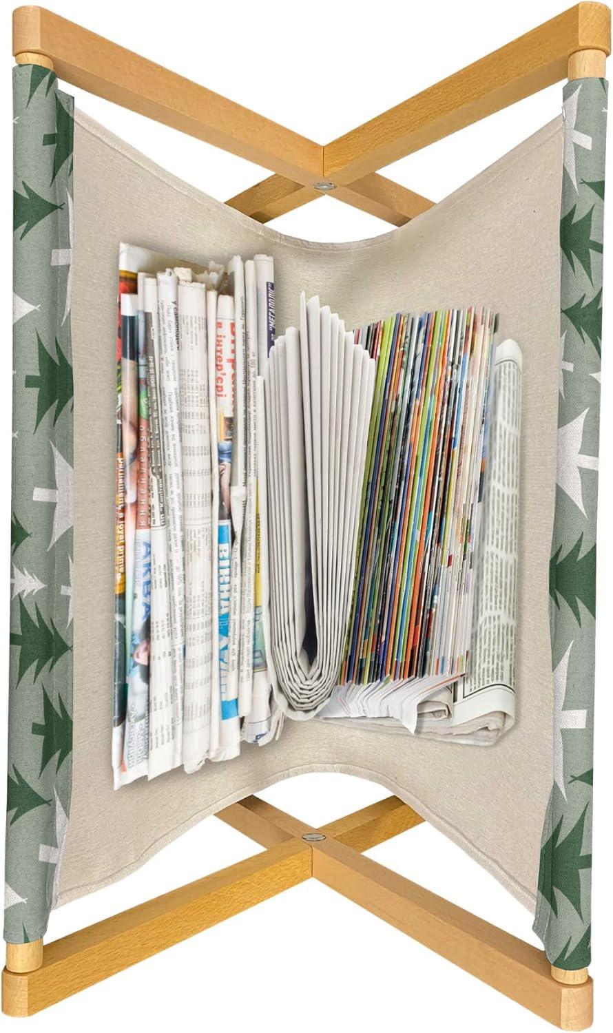 imageAmbesonne Valentines Day Magazine and Book Holder Hearts Arranged into Diagonal Squares Decorative Floor Rack Organizer for Living Room 22x19 Seafoam Dark CoralReseda Green Green