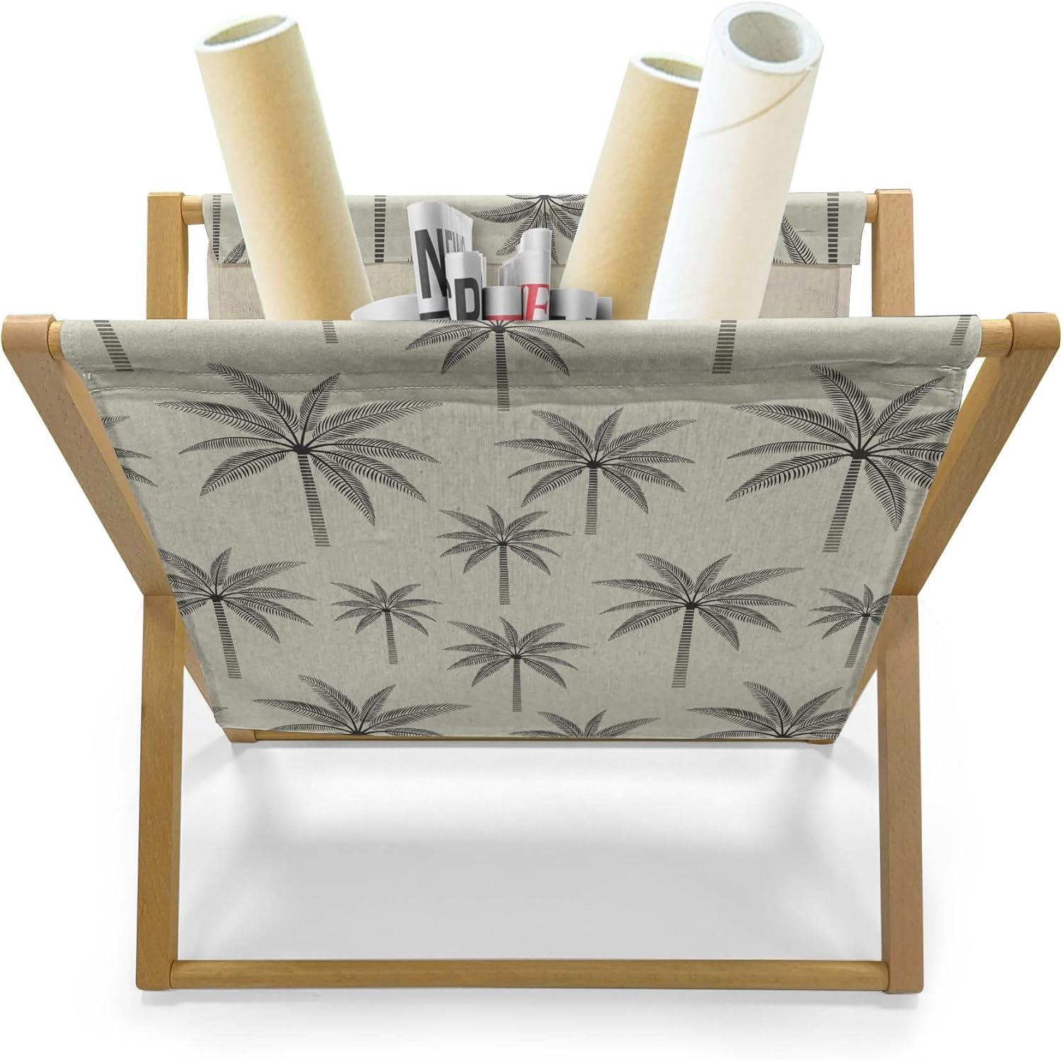 imageAmbesonne Valentines Day Magazine and Book Holder Hearts Arranged into Diagonal Squares Decorative Floor Rack Organizer for Living Room 22x19 Seafoam Dark CoralPale Khaki and Dark Grey