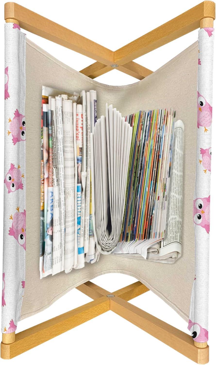 imageAmbesonne Valentines Day Magazine and Book Holder Hearts Arranged into Diagonal Squares Decorative Floor Rack Organizer for Living Room 22x19 Seafoam Dark CoralMarigold Pale Pink