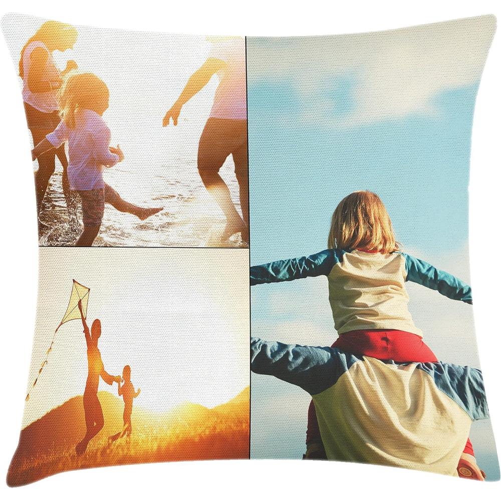 imageAmbesonne Customizable Throw Pillow Cushion Cover Decorative Square Accent Pillow Case for Bedroom Living Room Dorm Accent Piece for All Seasons Christmas and Valentines Day Gift 3 Photos 18 x 18
