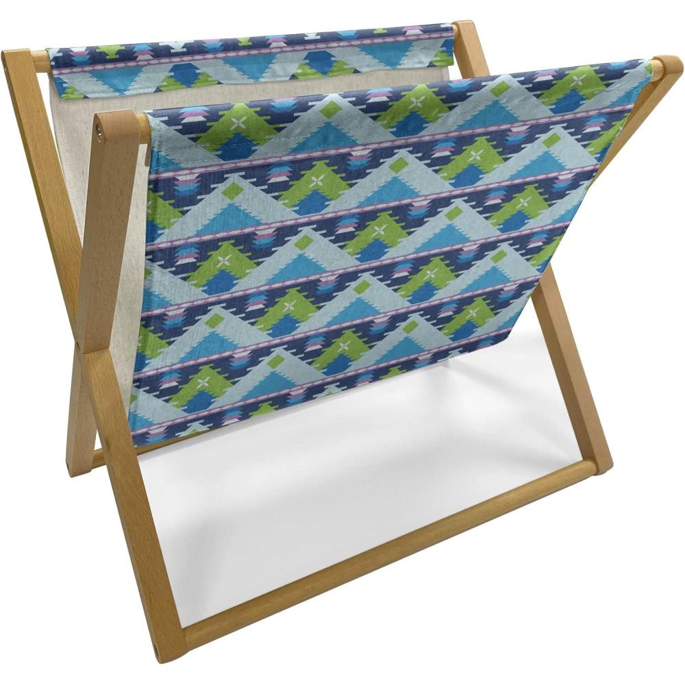 imageAmbesonne Flamingo Magazine and Book Holder Valentines Day Theme with Romantic Birds and Rose Petals Love Tropical Decorative Floor Rack Organizer for Living Room 22x19 Dark Coral and PinkLime Green and Sky Blue