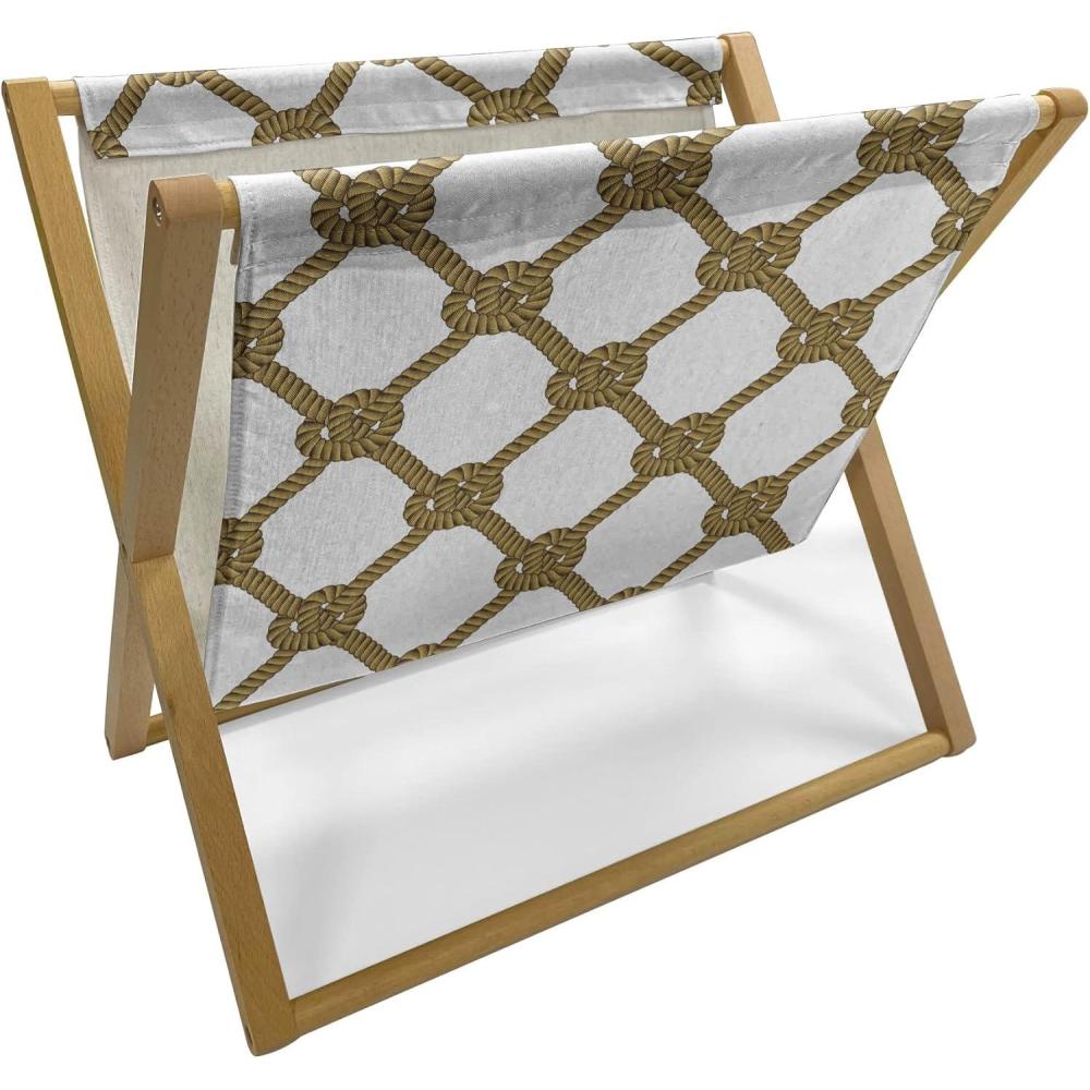 imageAmbesonne Romantic Magazine and Book Holder Valentines Day Themed Victorian Swirling Ornamental Hearts Pattern Decorative Floor Rack Organizer for Living Room 22x19 Rose SalmonDark Mustard and Umber