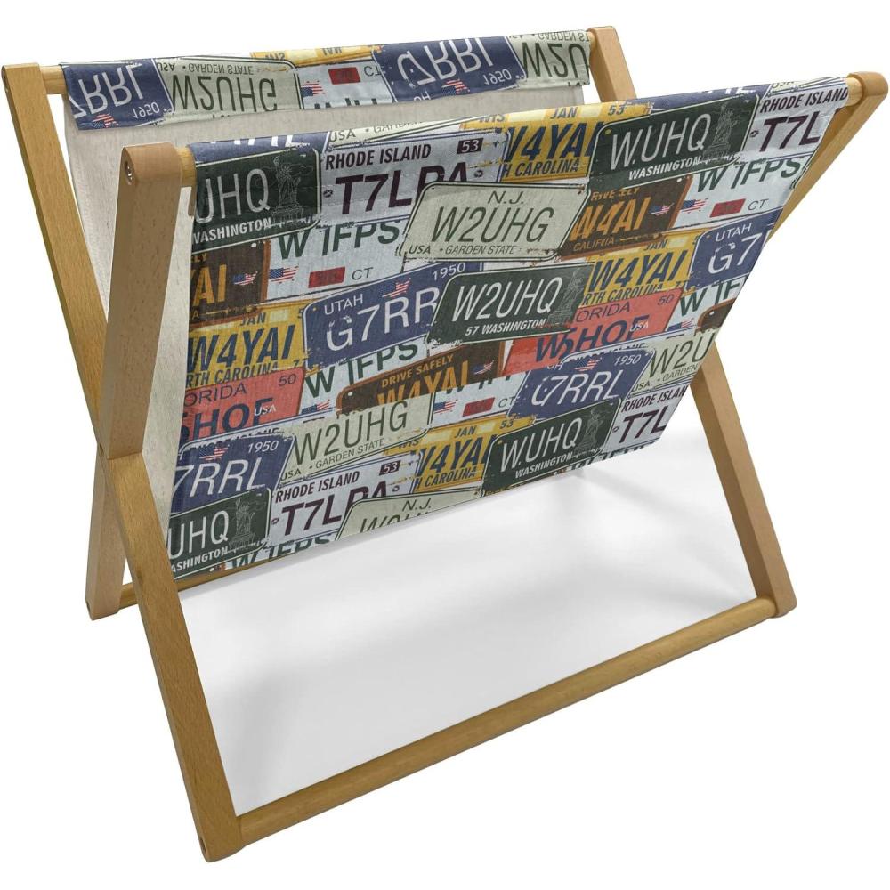 imageAmbesonne Teal Magazine and Book Holder Crystal Hearts and Gemstone Valentines Day Celebrating Romantic Print Floor Rack Decor for Interior of Home amp Office 22 x 19 Red Fuchsia TealGreen Blue Yellow