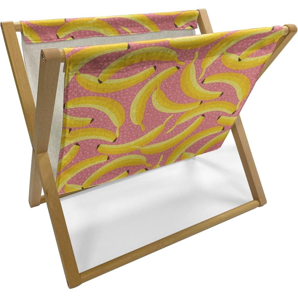 imageAmbesonne Valentines Day Magazine and Book Holder Dandelions in The Form of Hearts on a Plain Background Print Decorative Floor Rack Organizer for Living Room 22x19 Dark Coral PinkPastel Pink Yellow