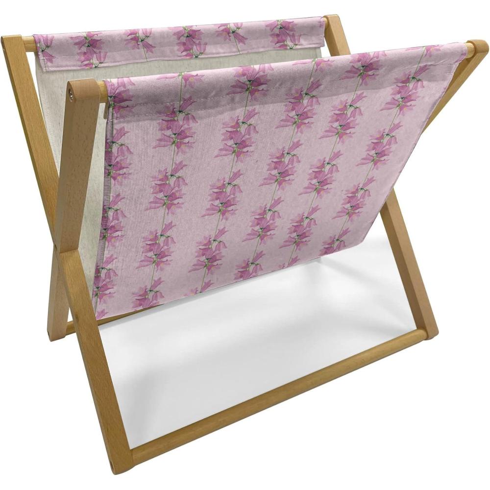 imageAmbesonne Valentines Day Magazine and Book Holder Heart Shapes Shabby Romantic Day Theme Love in Gradient Warm Tones Decorative Floor Rack Organizer for Living Room 22x19 Dark Coral and PinkPale Pink Pale Purple