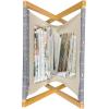 Ambesonne Bird Magazine and Book Holder, Rhythmic Valentines Birds on Dark Tone Background, Decorative Floor Rack Organizer for Living Room, 22″x19″, Hunter Green Mint Green(Purpleblue Dimgray)