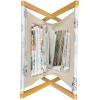 Ambesonne Bird Magazine and Book Holder, Rhythmic Valentines Birds on Dark Tone Background, Decorative Floor Rack Organizer for Living Room, 22″x19″, Hunter Green Mint Green(Taupe Blue)