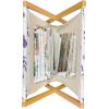 Ambesonne Bird Magazine and Book Holder, Rhythmic Valentines Birds on Dark Tone Background, Decorative Floor Rack Organizer for Living Room, 22″x19″, Hunter Green Mint Green(Violet Fern Green)