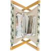 Ambesonne Bird Magazine and Book Holder, Rhythmic Valentines Birds on Dark Tone Background, Decorative Floor Rack Organizer for Living Room, 22″x19″, Hunter Green Mint Green(Pale Green Reseda Green)