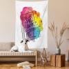 Ambesonne Book Tapestry, Between the Pages of a Book Words Print Among Vivid Colors and Diamonds, Wall Hanging for Bedroom Living Room Dorm Decor, 60″ X 80″, Magenta Blue