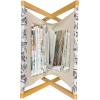 Ambesonne Cartoon Magazine and Book Holder, Pastel Funny Animals with Hearts Valentines Day Beauty Love Theme, Decorative Floor Rack Organizer for Living Room, 22″x19″, Peach Pink and Pale Pink(Ivory Dark Purple Grey)
