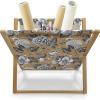 Ambesonne Cartoon Magazine and Book Holder, Pastel Funny Animals with Hearts Valentines Day Beauty Love Theme, Decorative Floor Rack Organizer for Living Room, 22″x19″, Peach Pink and Pale Pink(Camel Dark Blue Grey)