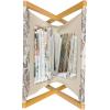 Ambesonne Cartoon Magazine and Book Holder, Pastel Funny Animals with Hearts Valentines Day Beauty Love Theme, Decorative Floor Rack Organizer for Living Room, 22″x19″, Peach Pink and Pale Pink(Warm Taupe and Beige)