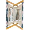 Ambesonne Cartoon Magazine and Book Holder, Pastel Funny Animals with Hearts Valentines Day Beauty Love Theme, Decorative Floor Rack Organizer for Living Room, 22″x19″, Peach Pink and Pale Pink(Petrol Blue Pink and White)