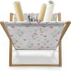 Ambesonne Cartoon Magazine and Book Holder, Pastel Funny Animals with Hearts Valentines Day Beauty Love Theme, Decorative Floor Rack Organizer for Living Room, 22″x19″, Peach Pink and Pale Pink(Peach Pink and Pale Pink)
