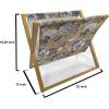 Ambesonne Cartoon Magazine and Book Holder, Pastel Funny Animals with Hearts Valentines Day Beauty Love Theme, Decorative Floor Rack Organizer for Living Room, 22″x19″, Peach Pink and Pale Pink(Camel Dark Blue Grey)