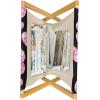 Ambesonne Diamonds Magazine and Book Holder, Romantic Pink Heart Stones on Black Background Valentines Day Theme, Floor Rack Decor for Interior of Home & Office, 22″ x 19″, Pale Pink Black(Pale Pink Black)