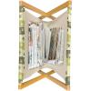 Ambesonne Diamonds Magazine and Book Holder, Romantic Pink Heart Stones on Black Background Valentines Day Theme, Floor Rack Decor for Interior of Home & Office, 22″ x 19″, Pale Pink Black(Yellow Green Pale Yellow)