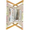 Ambesonne Diamonds Magazine and Book Holder, Romantic Pink Heart Stones on Black Background Valentines Day Theme, Floor Rack Decor for Interior of Home & Office, 22″ x 19″, Pale Pink Black(Pink Green White)